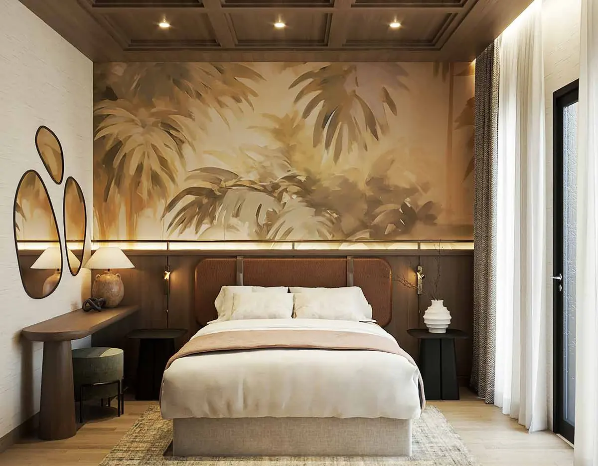 Kamar utama di lantai dua LACE 7 di Lacewood, The Forestine Citra, CitraGarden City Jakarta Barat